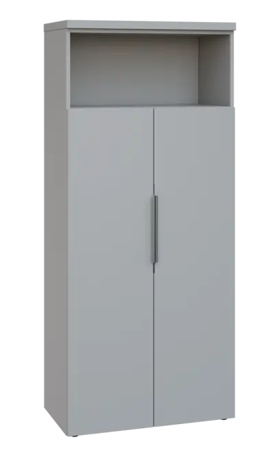 SIN 5 - 82DN kancelářská skříň, 2-dveřová/nika, 1820x800x400, šedá